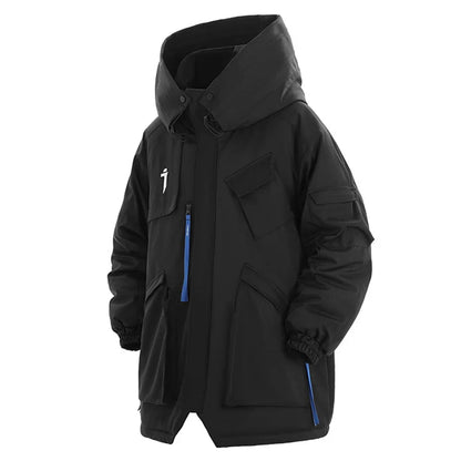 Y2K Cyber Tactical Parka Coat Jacket