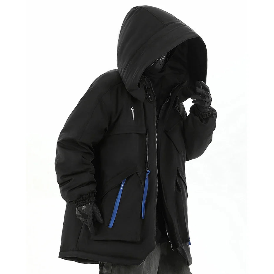 Y2K Cyber Tactical Parka Coat Jacket