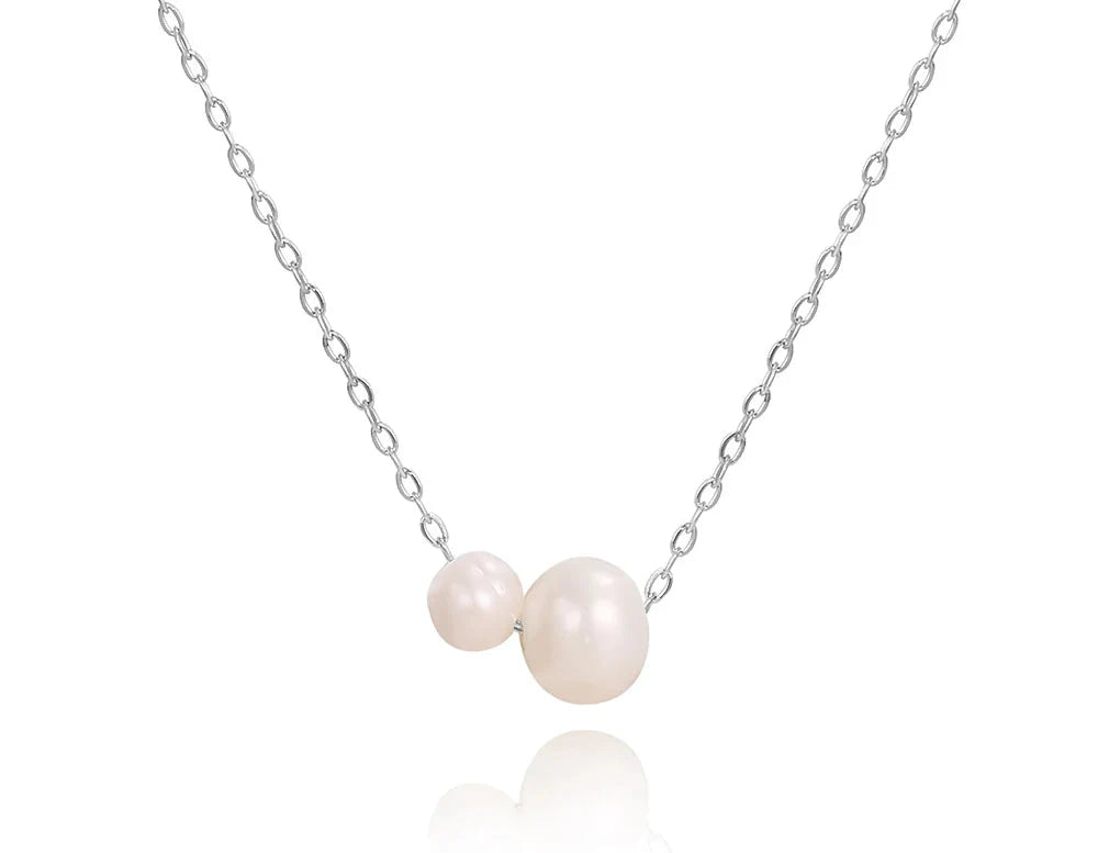Y2K Dainty Minimalist Faux Pearl Necklace