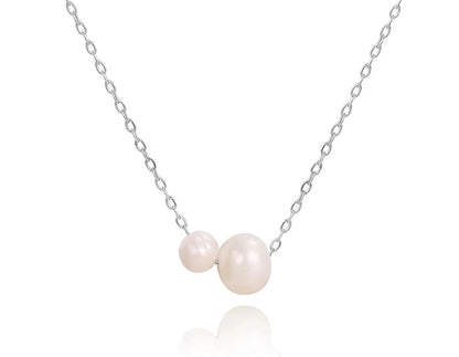 Y2K Dainty Minimalist Faux Pearl Necklace