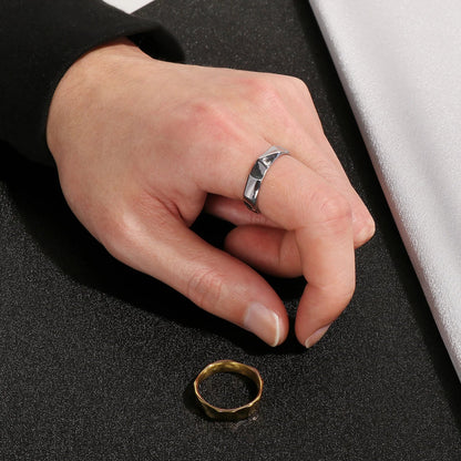 Y2K Dainty Thin Geometric Ring