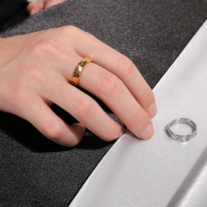 Y2K Dainty Thin Geometric Ring