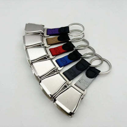 Y2K Detachable Mini Plane Safety Seatbelt Plane Belt Loop Keychain