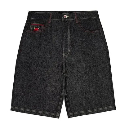 Y2K Devil's Work Graphic Jorts