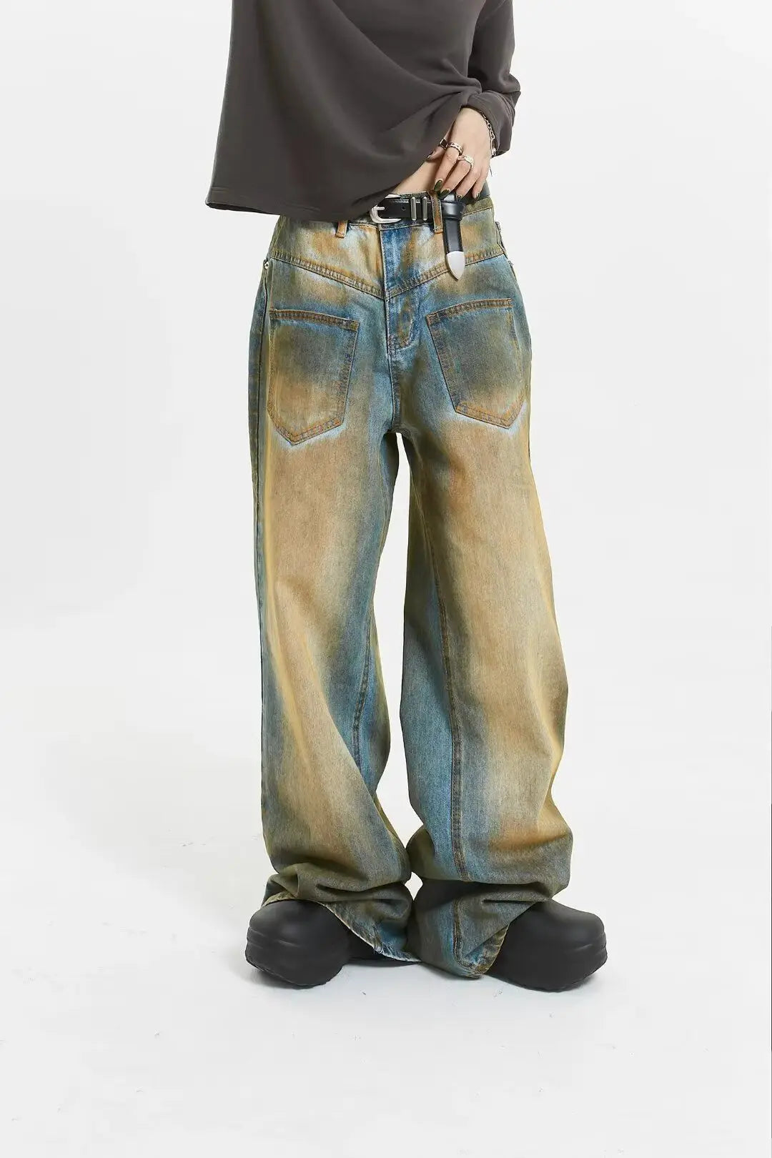 Y2K Dirty Jeans