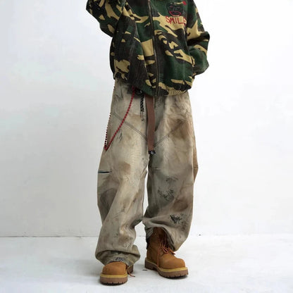 Y2K Dirty Wash Baggy Jeans
