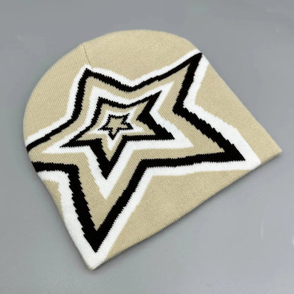 Y2K Effervescent Star Beanie