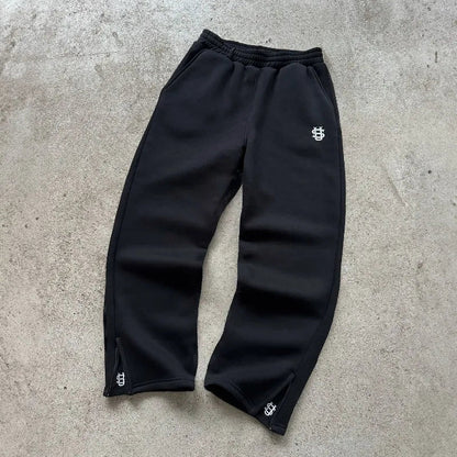 Y2K Embroidered Loose Baggy Sweatpant Joggers Trousers