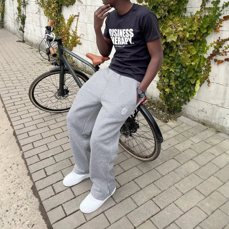 Y2K Embroidered Loose Baggy Sweatpant Joggers Trousers