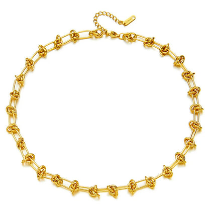 Y2K Entangled Lines Necklace