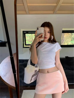 Y2K Essentials Pencil Mini Skirt