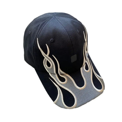 Y2K Flame Baseball Cap