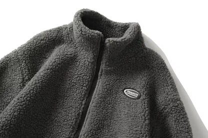 Y2K Fluffy Zip Up Fleece Jacket