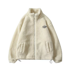 Y2K Fluffy Zip Up Fleece Jacket