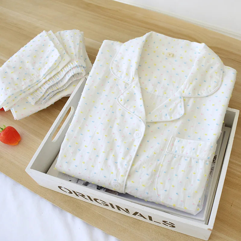 Y2K Gauze Cotton Pyjama Set