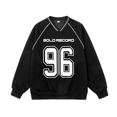 Y2K Gold Record Sports Sweatshirt