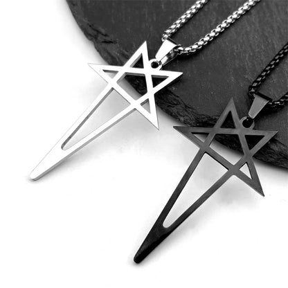 Y2K Gothic Star Pendant Necklace