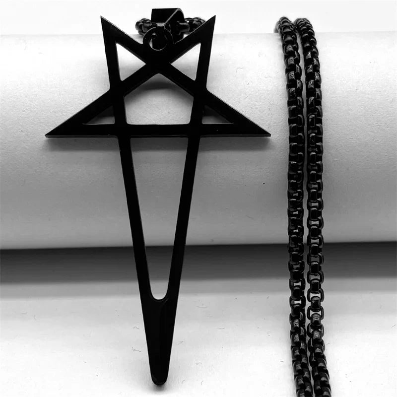 Y2K Gothic Star Pendant Necklace