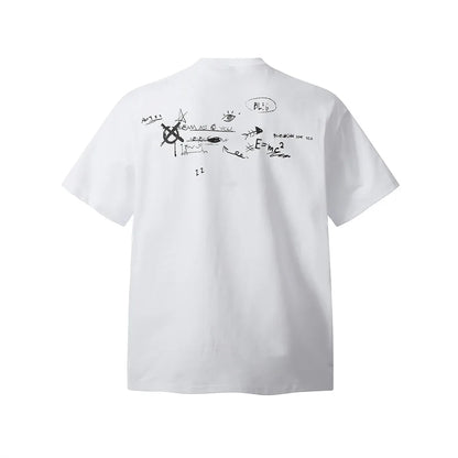 Y2K Graffiti Letter Print T-shirt