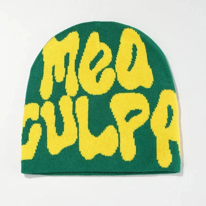 Y2K Graphic Coloured Beanie