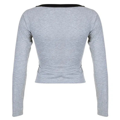 Y2K Graphic Long Sleeve Top