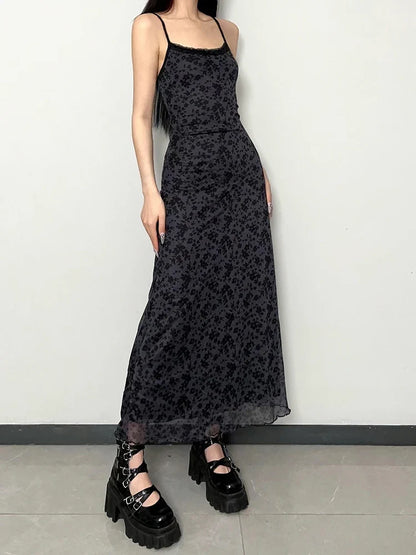 Y2K Grunge Long Maxi Dress