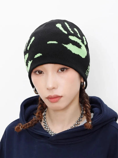 Y2K Hand Print Beanie