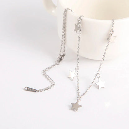 Y2K Hanging Stars Choker Necklace
