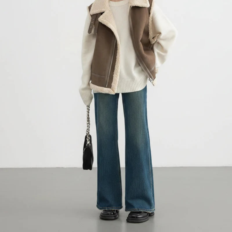 Y2K High Waist Flare Denim Jeans