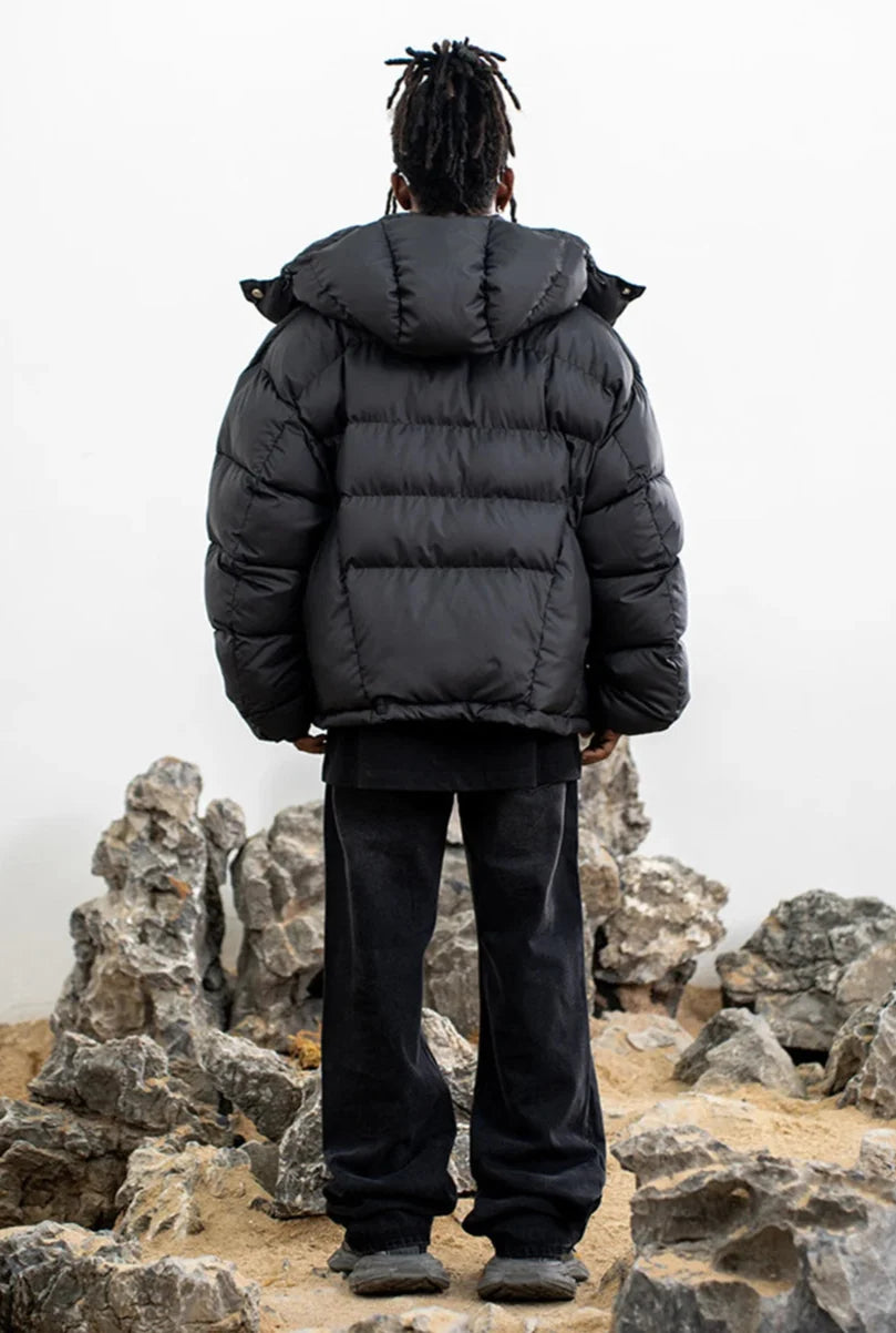 Y2K Hooded Puffer Jacket Coat