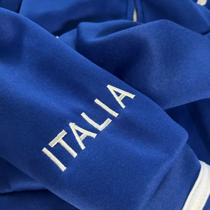 Y2K ITALIA Embroidered Zip Up Jacket Hoodie