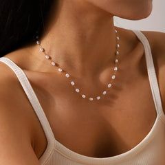Y2K Imitation Pearl Sequence Chain Necklace