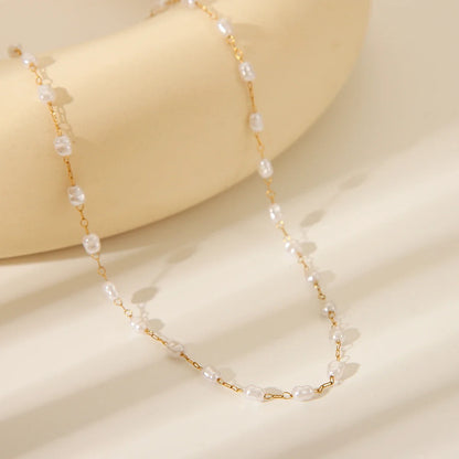 Y2K Imitation Pearl Sequence Chain Necklace