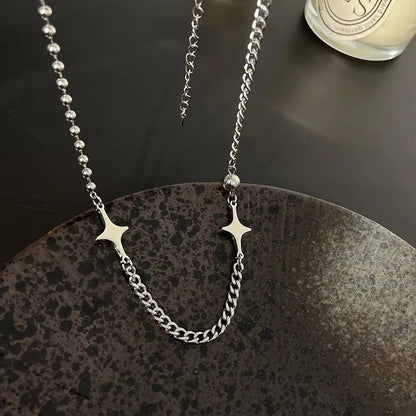 Y2K Interlocked Star Necklace