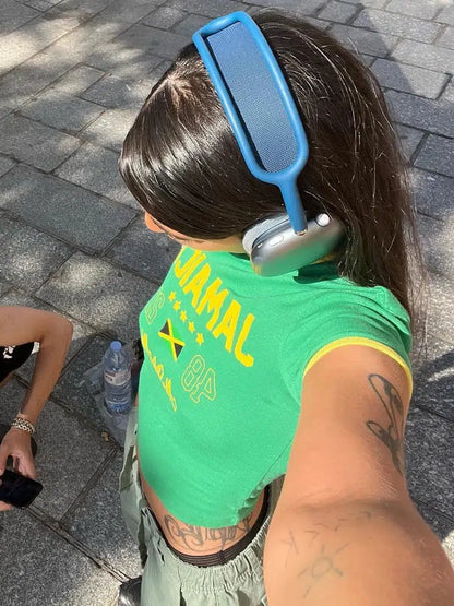 Y2K Jamaica Baby Tee