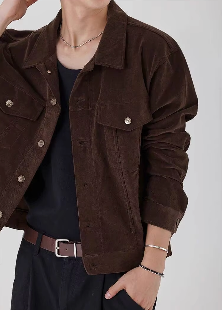 Y2K Lapel Corduroy Jacket