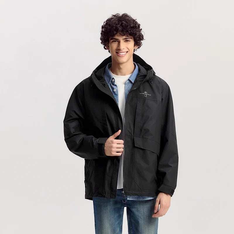 Y2K Layered Windbreaker Jacket