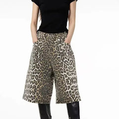 Y2K Leopard Jorts