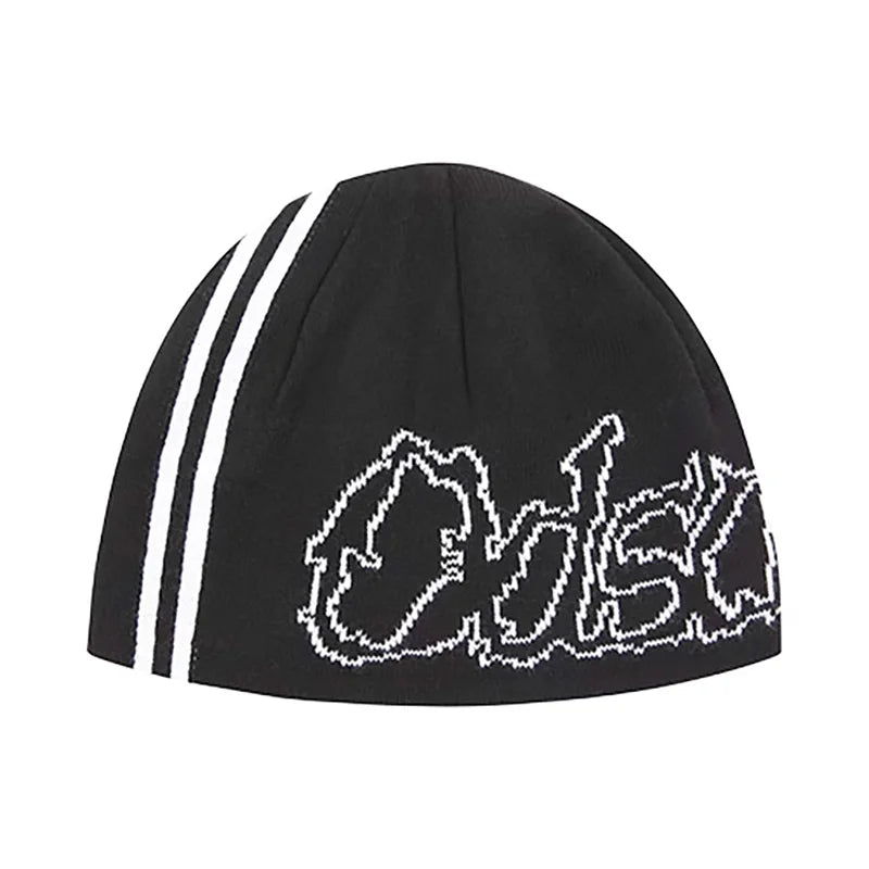 Y2K Letter Jacquard Graphic Beanie