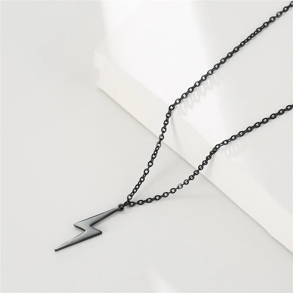 Y2K Lightning Pendant Necklace