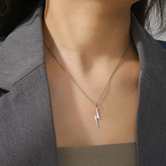 Y2K Lightning Pendant Necklace
