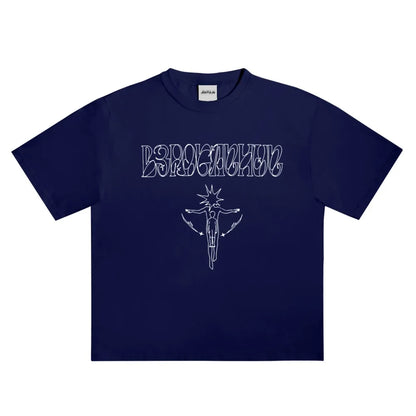 Y2K Line Graph Graphic T-Shirt