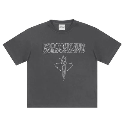 Y2K Line Graph Graphic T-Shirt