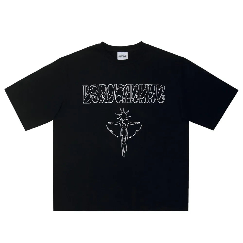 Y2K Line Graph Graphic T-Shirt