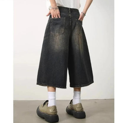 Y2K Long Denim Shorts Jorts