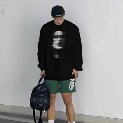 Y2K Long Sleeve Faces Graphic Top T-Shirt