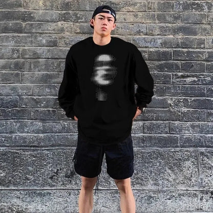 Y2K Long Sleeve Faces Graphic Top T-Shirt