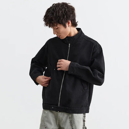 Y2K Loose Zip Up Workwear Jacket