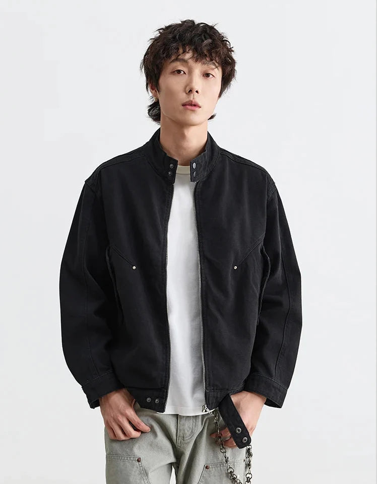 Y2K Loose Zip Up Workwear Jacket