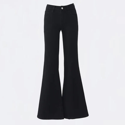 Y2K Low Waist Black Flare Jeans